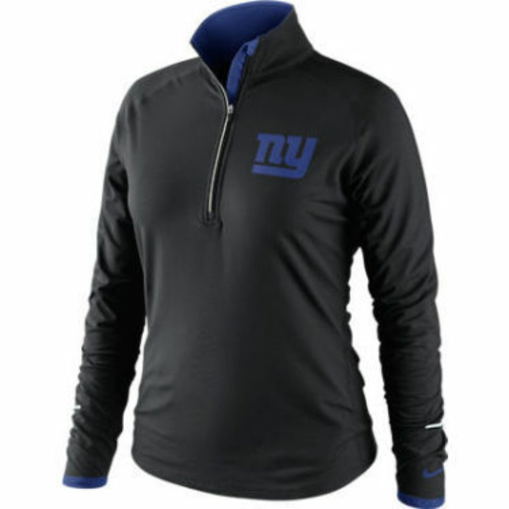 New York Giants Nike NFL Women's 1/2 Zip Top NWT L